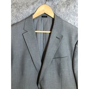 J. Ferrar Blazer Men 44R Gray End to End Suit Coat Jacket Casual Career Business